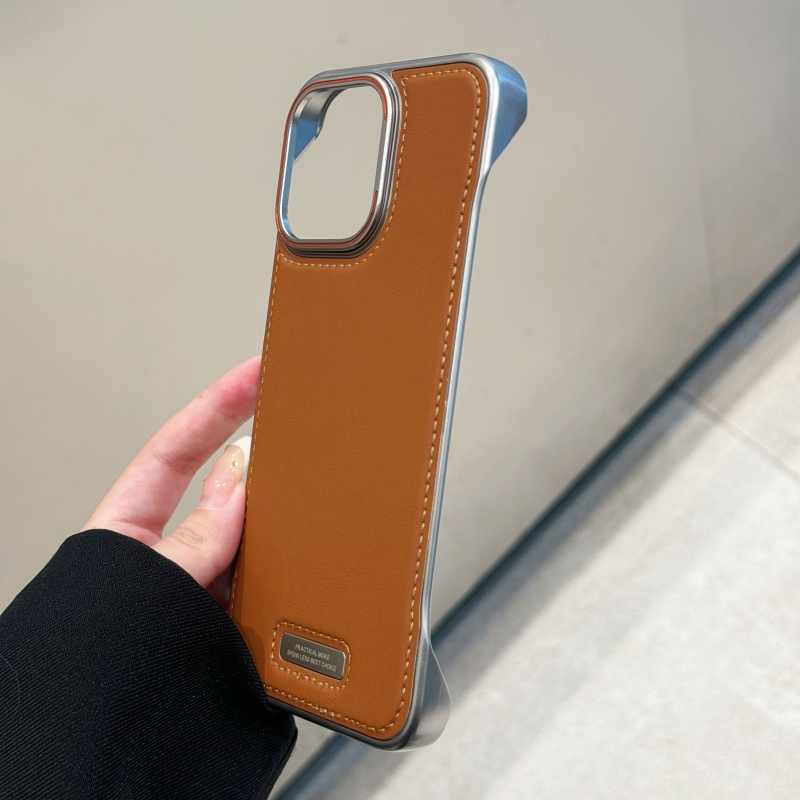 Tech360 PU Leather Phone Case - for iPhone 16 Pro Max-  Borderless Heat Dissipation Magnetic - Wireless Charging Cover