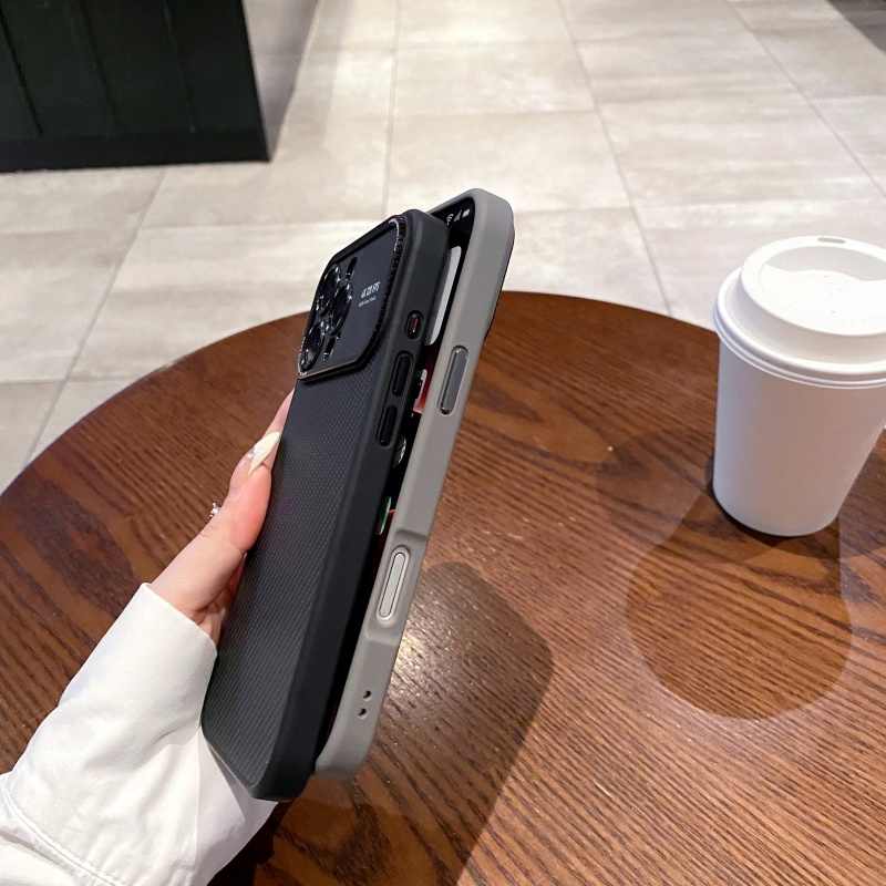 Tech360 Matte Carbon Fiber Texture - Magnetic Cell Phone Case - for iPhone 16 Pro Max - Full Lens Protection Hard PC Back Cover